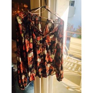 Forever 21 flower blouse